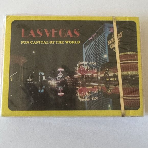 Las Vegas VTG Poker Size Playing Cards SEALED Deck Collectible Gambling Games - Picture 1 of 10